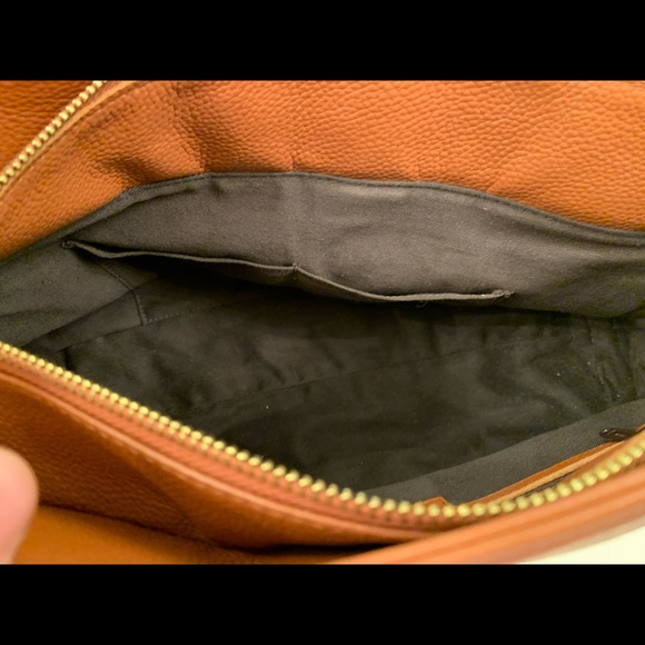 Onna Erhlich cognac leather handbag. Gold hardware - Picture 5 of 5